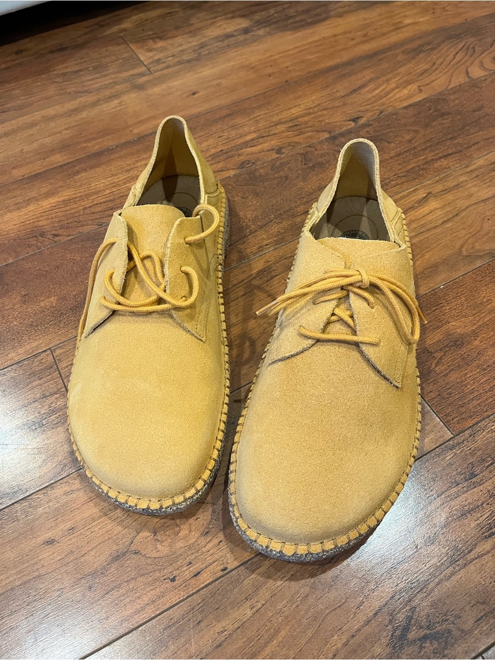 Birkenstock Men's Suede Chukka Boots in Mustard Yellow